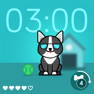 fitbit cat clock face