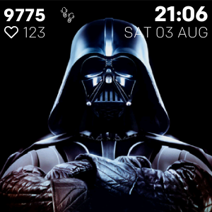 star wars fitbit watch face