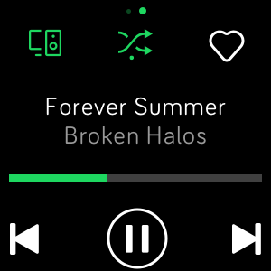fitbit spotify connect control