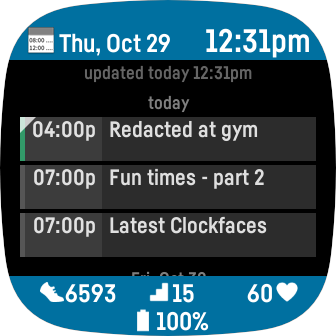 agenda fitbit app